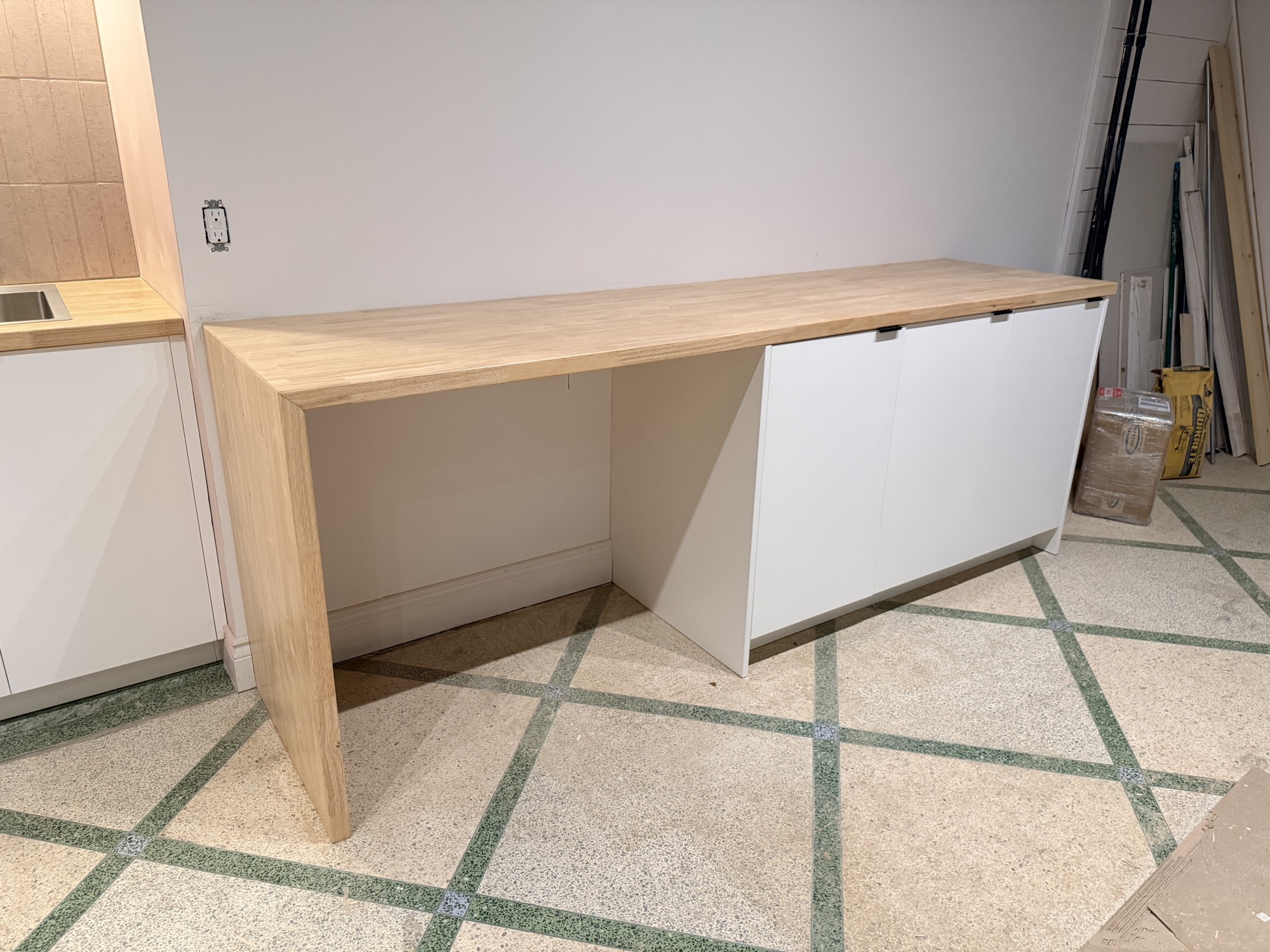 Custom built-in cabinetry with clean modern lines.