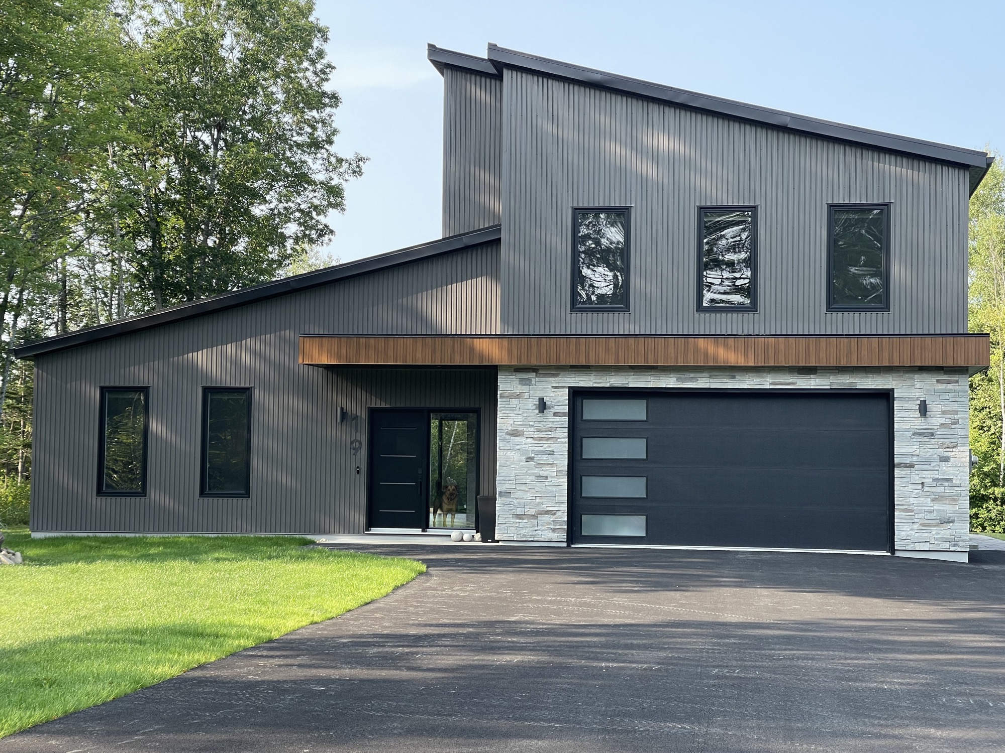 Framing of a new residential project.