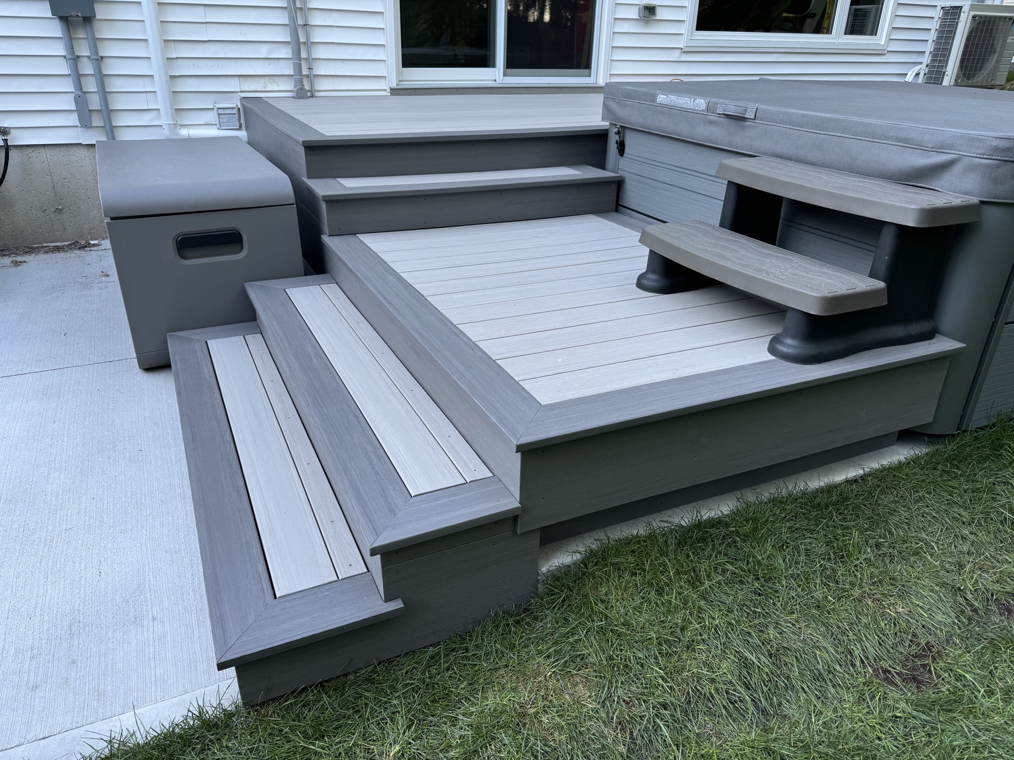 Patio deck with modern finishes.