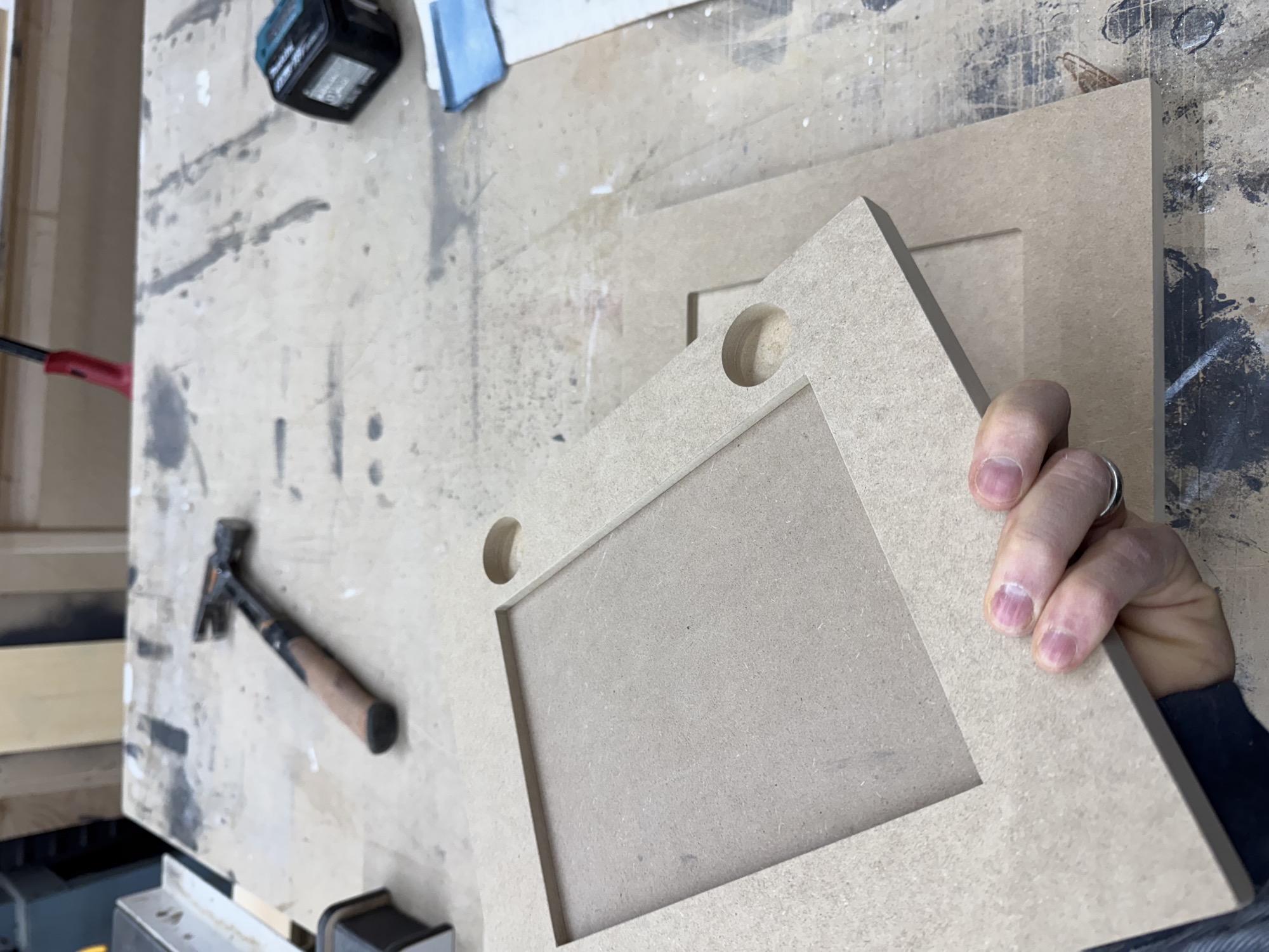 Cabinet door machining and profile work.